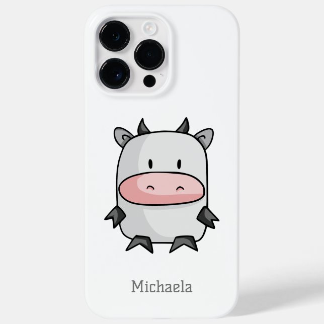 Cute Cow Cartoon Case-Mate iPhone 14 Pro Max Hülle (Rückseite)