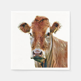 CUTE COW SERVIETTE