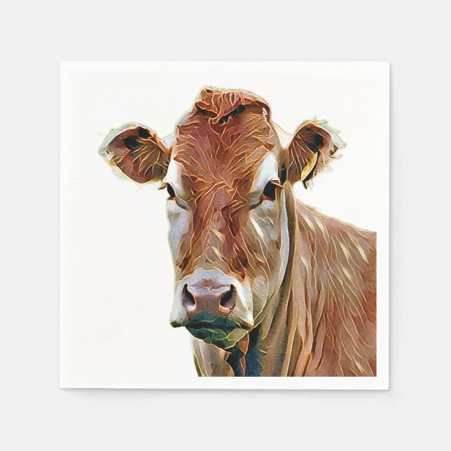 CUTE COW SERVIETTE (Vorderseite)