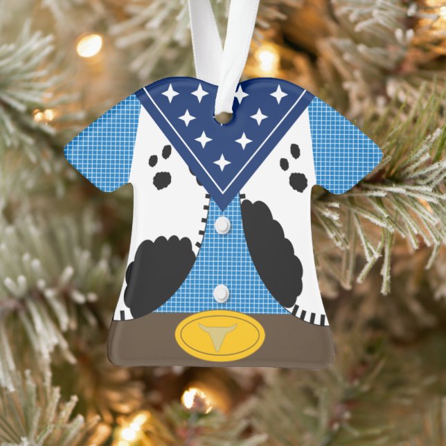 Cute Cowboy Personalized Ornament (Arbre)