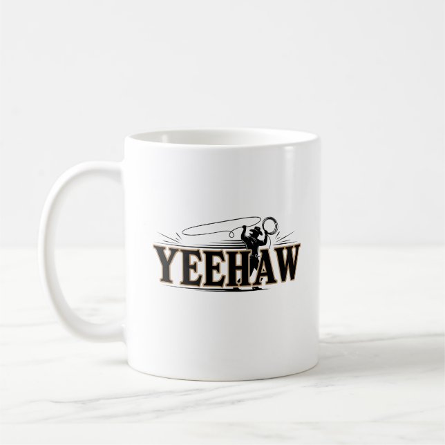 Cute Cowboy Western Cowboy Outfit Men Kaffeetasse (Links)