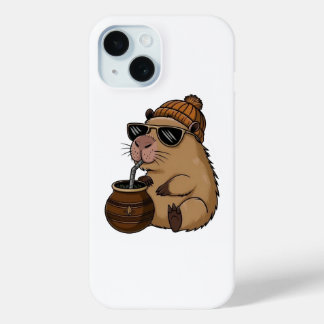 Cute Cozy Hamster Drinking Mate – Funny Aesthetic Case-Mate iPhone Hülle