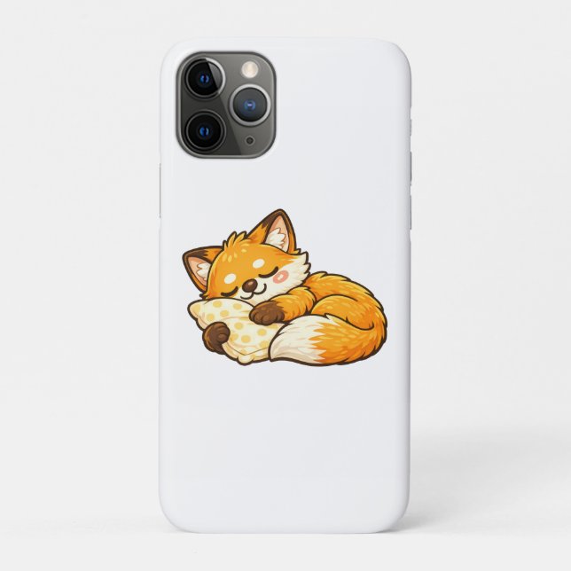 Cute Cozy Sleeping Fox Case-Mate iPhone Hülle (Rückseite)