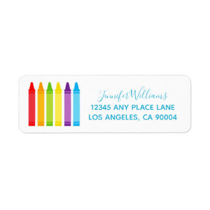 Cute Crayon Elementary Teacher Custom