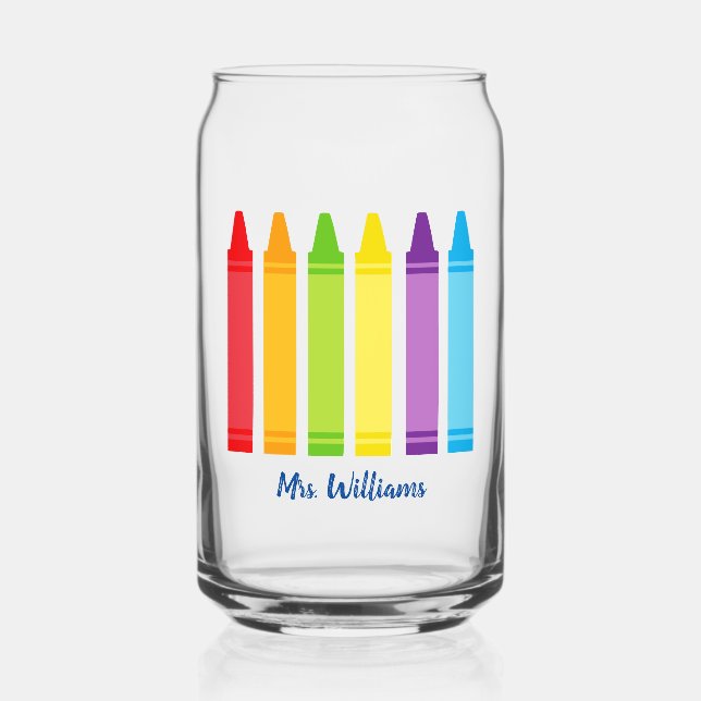 Cute Crayon Enseignant de l'école primaire personn (Recto)