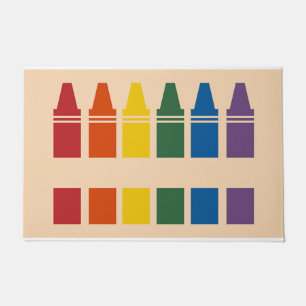 Cute Crayons Doormat, Back To School Gift Fußmatte