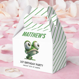 Cute Crazy Frog Farm Theme 1st Birthday Geschenkschachtel