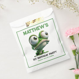 Cute Crazy Frog Farm Theme 1st Birthday Party Geschenktütchen