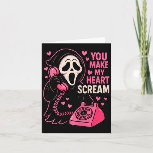 Cute Creepy Horror Lässt Mein Herz Schreien Valent Karte