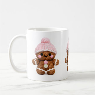 Cute Crochet Gingerbread Mug Cake Character Coffee Kaffeetasse