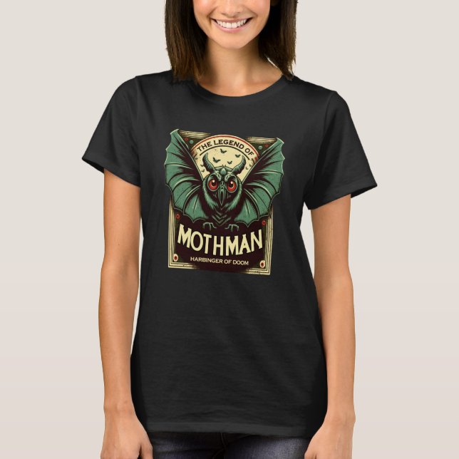 Cute Cryptid Harbinger of Doom Mothman T-Shirt (Vorderseite)