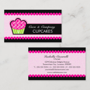 Cute Cupcake boulangerie Cartes de visite