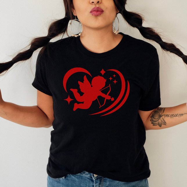 Cute Cupid Valentine's Day Love T-Shirt (Von Creator hochgeladen)