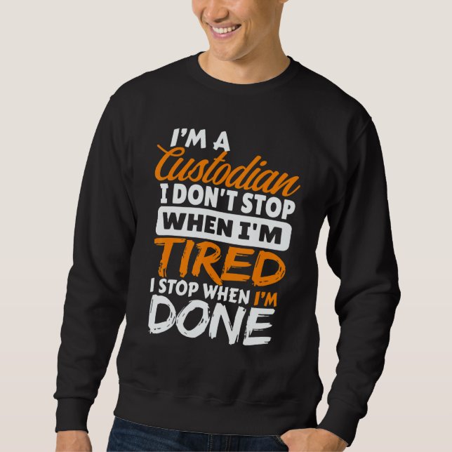 Cute Custodian Love & Appreciate Janitor Appreciat Sweatshirt (Vorderseite)
