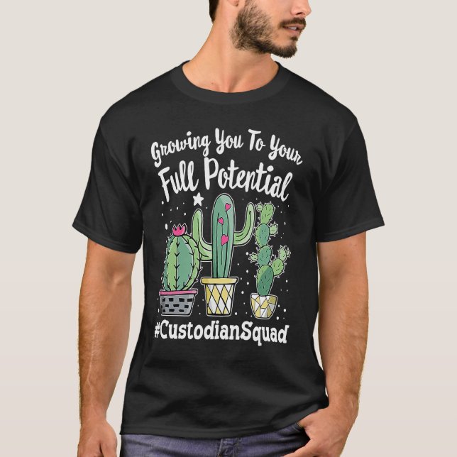 Cute Custodian Squad Squad Appreciation Week back  T-Shirt (Vorderseite)