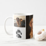Cute Custom Dog Photos Collage Paw Print Kaffeetasse<br><div class="desc">Celebrate your furry best friend with this Cute Custom Dog Photo Collage Personalized Coffee Mug — the perfect gift for any dog lover. Featuring space for four cherished photos and a paw print (or another photo), this mug is a heartwarming way to start your day. Whether you're honoring a beloved...</div>
