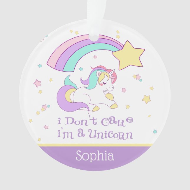 Cute Custom Personalized Magical Rainbow Unicorn (devant)