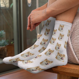 Cute Custom Pet Photo Socks Socken