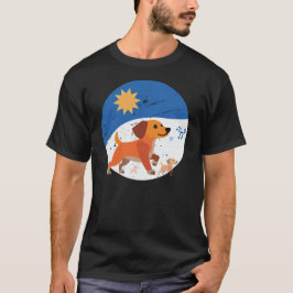 Cute Dachshund Family Sunny Day Vibes T-Shirt