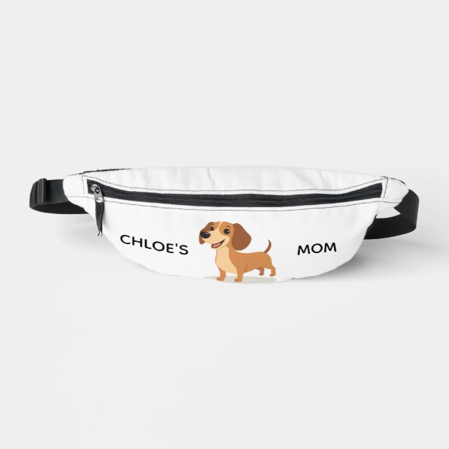Cute Dachshund Fanny Pack – Playful Illustrated (Recto)