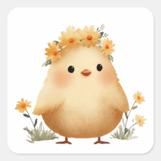 Cute Daisy Chick Sticker