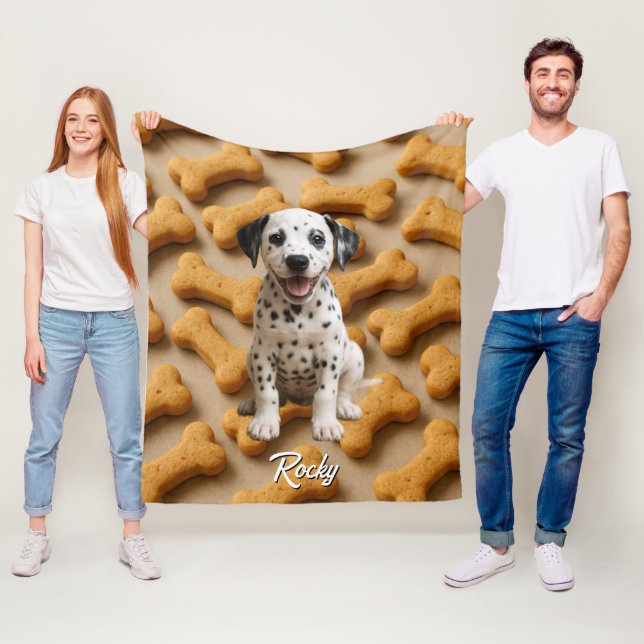 Cute Dalmatie Couverture personnalisée (En situation)