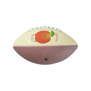 Cute dancing apple cartoon illustration football