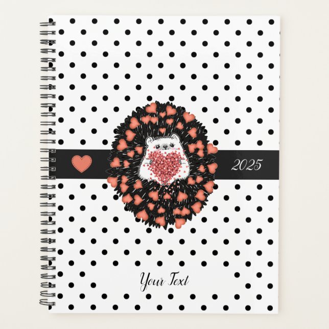 Cute Dandelion Hedgehog Heart 2025 (Devant)
