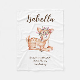 Cute Deer Fleece Blanket