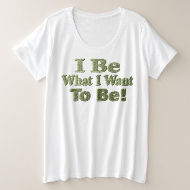 Cute Design About "I Be" Meant For You! T-Shirt (Design vorne)