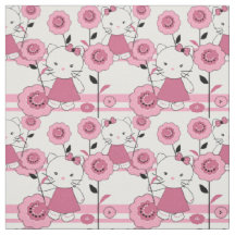 Cute dessin animé tissu enfant chaton