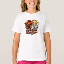 Cute Devil & Angel Valentine Day Love Design T-Shirt