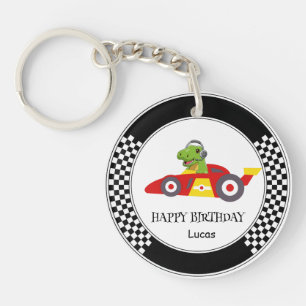 Cute Dinosaur Anniversaire voiture de course enfan