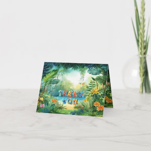 Cute Dinosaur Carte de remerciements