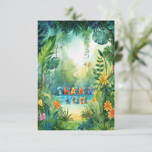 Cute Dinosaur Carte de remerciements