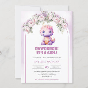 Cute Dinosaur C'est une invitation de Baby shower 