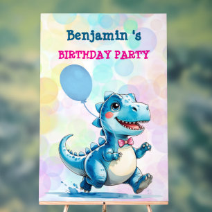 Cute Dinosaur Garçon Joyeux anniversaire fête colo
