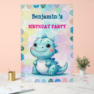 Cute Dinosaur Garçon Joyeux anniversaire fête colo