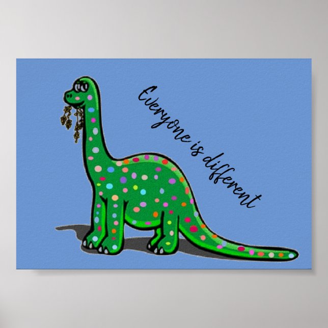 Cute Dinosaur Poster (Vorne)
