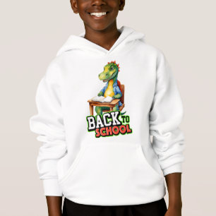 Cute Dinosaur Retour à l'école Sweat - shirt à cap