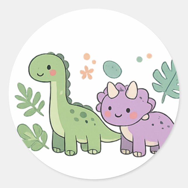 Cute dinosaur stickers (Vorderseite)