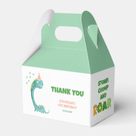 Cute Dinosaur Stomp Chomp Roar Birthday Geschenkschachtel