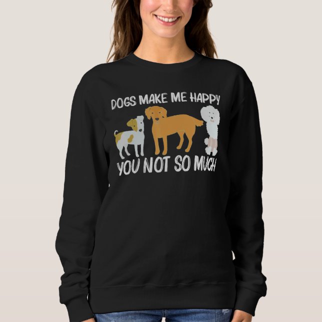 Cute Dog For Men Women Puppy Pet Animal Breed   Sweatshirt (Vorderseite)