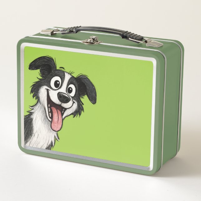 Cute Dog  Metall Brotdose (Vorderseite)