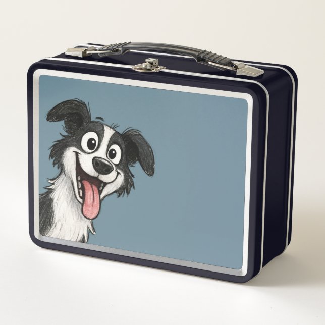 Cute Dog  Metall Brotdose (Vorderseite)