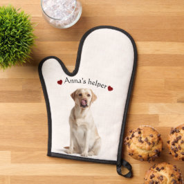 Cute Dog Oven Mitt – Personalized with Text