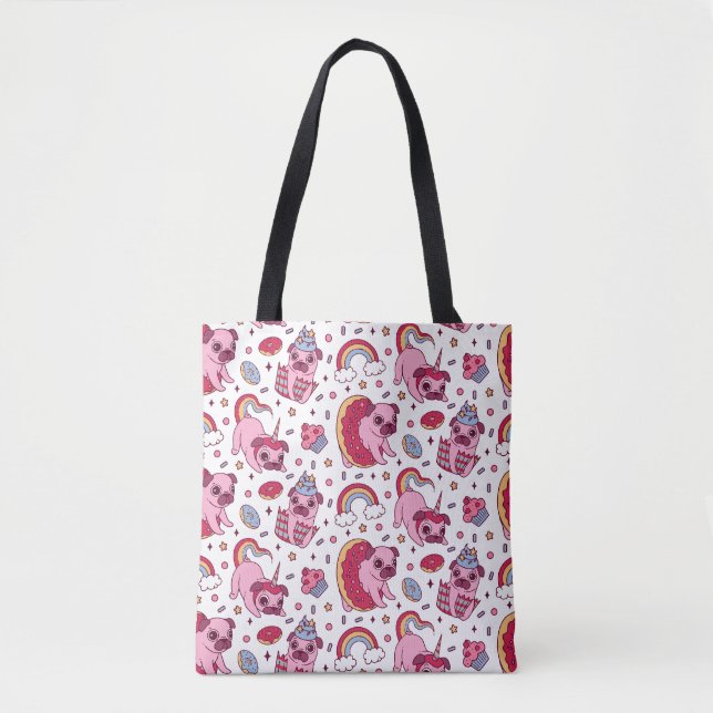 Cute dog pattern for dog lovers tasche (Vorderseite)
