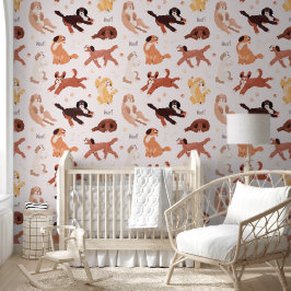 Cute Dog Pattern for Your Kid Room Tapete