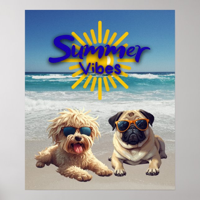 Cute Dog Print, Value Poster Paper (Semi-Gloss) (Devant)