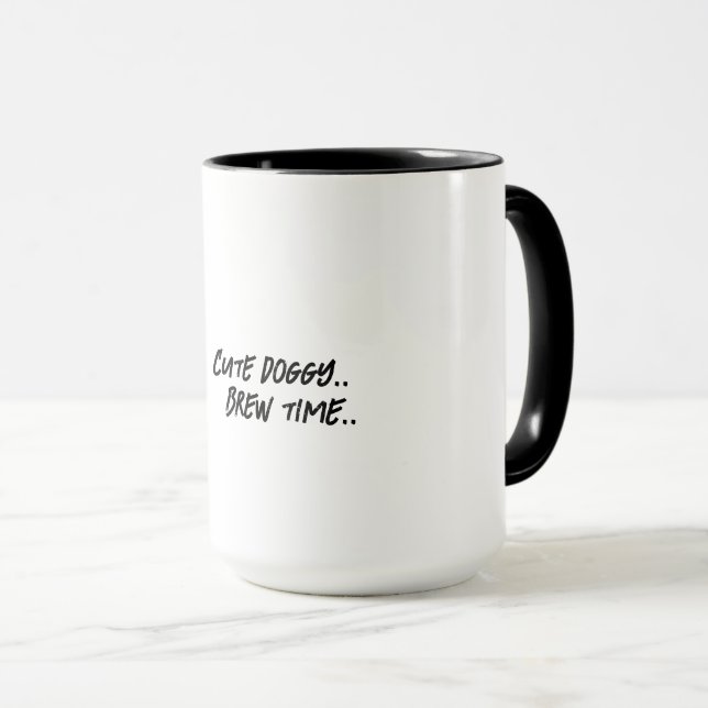 Cute Doggy Brew Time Mug (Devant droit)
